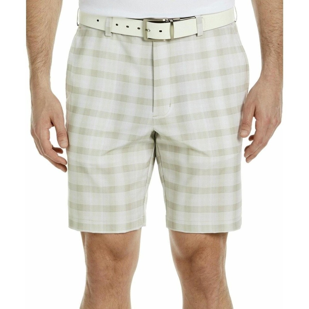 PGA Tour Men's Moisture Wicking Stretch Plaid Golf Shorts Size 42 $68